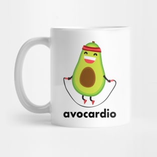 Avocardio - avocado doing cardio Mug